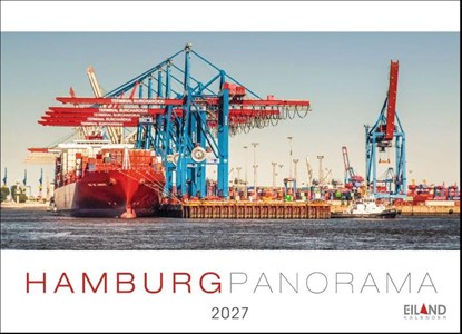 Hamburg Panorama-Postkartenkalender 2027, Eiland - Paperback - 9783964024343