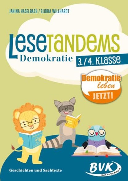 Lesetandems Demokratie 3./4. Klasse, Janina Haselbach ; Gloria Willhardt - Gebonden - 9783965203495