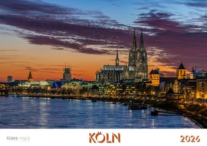Köln 2026 Bildkalender A4 quer, spiralgebunden, Holger Klaes - Paperback - 9783965352414