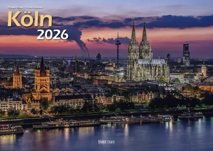 Köln 2026 Bildkalender A3 quer, spiralgebunden, Holger Klaes - Paperback - 9783965352575