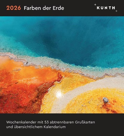 Farben der Erde - KUNTH Postkartenkalender 2026, niet bekend - Paperback - 9783965914407