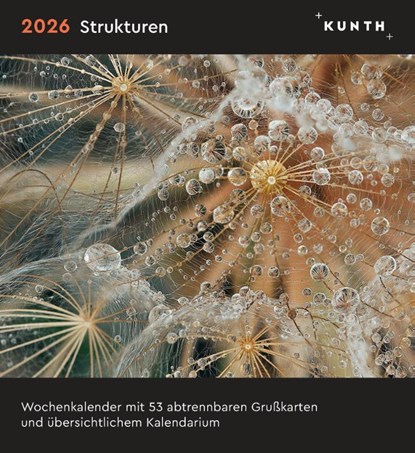 Strukturen - KUNTH Postkartenkalender 2026, niet bekend - Paperback - 9783965914445
