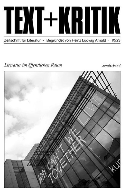 Literatur im öffentlichen Raum, Heinz Ludwig Arnold - Paperback - 9783967078718