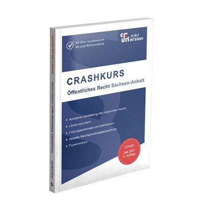 CRASHKURS Öffentliches Recht - Sachsen-Anhalt, Dirk Kues - Paperback - 9783967121698
