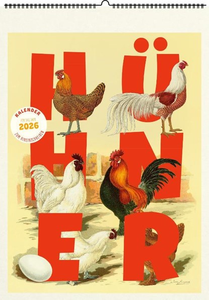 Hühner. Wandkalender 2026, niet bekend - Paperback - 9783968491851