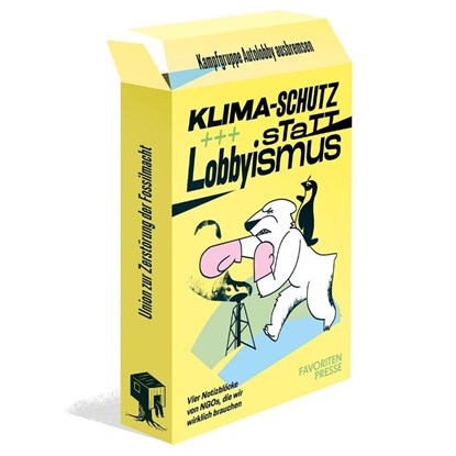Notizblock-Set - Klimaschutz statt Lobbyismus, niet bekend - Paperback - 9783968492568
