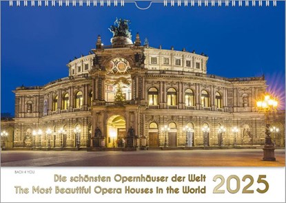 Opernhäuser, ein Musik-Kalender 2026, DIN A4, Peter Bach Jr. - Paperback - 9783969031100