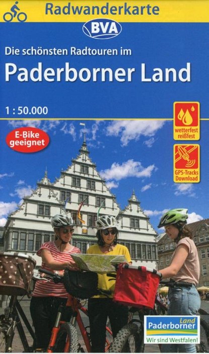 Radwanderkarte BVA Die schönsten Radtouren im Paderborner Land 1:50.000, reiß- und wetterfest, GPS-Tracks Download, niet bekend - Gebonden - 9783969900314