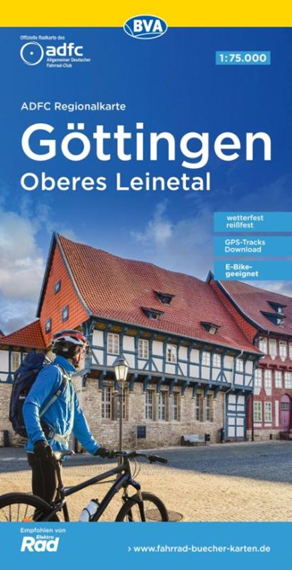 ADFC-Regionalkarte Göttingen Oberes Leinetal, 1:75.000, mit Tagestourenvorschlägen, reiß- und wetterfest, E-Bike-geeignet, GPS-Tracks Download, Allgemeiner Deutscher Fahrrad-Club e.V. (ADFC) ; BVA BikeMedia GmbH - Gebonden - 9783969900604