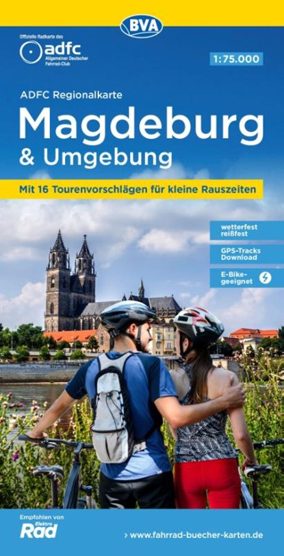 ADFC-Regionalkarte Magdeburg & Umgebung, 1:75.000, mit Tagestourenvorschlägen, reiß- und wetterfest, E-Bike-geeignet, GPS-Tracks-Download, Allgemeiner Deutscher Fahrrad-Club e.V. (ADFC) ; BVA BikeMedia GmbH - Gebonden - 9783969900871