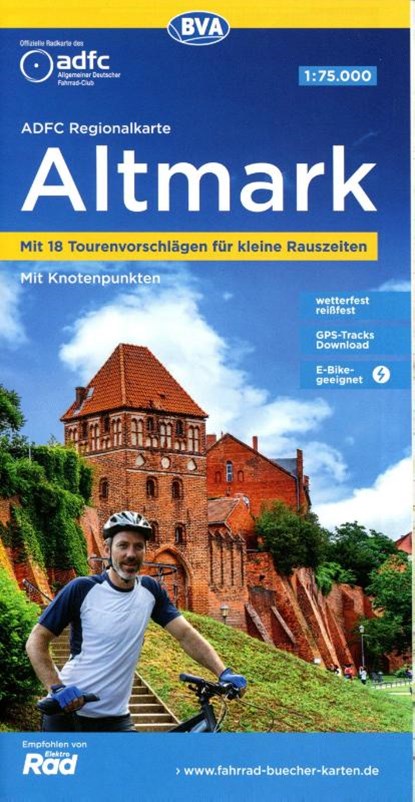 ADFC Regionalkarte Altmark, 1:75.000, mit Tagestourenvorschlägen, reiß- und wetterfest, E-Bike-geeignet, mit Knotenpunkten, GPS-Tracks Download, Allgemeiner Deutscher Fahrrad-Club e.V. (ADFC) ; BVA BikeMedia GmbH - Gebonden - 9783969901045