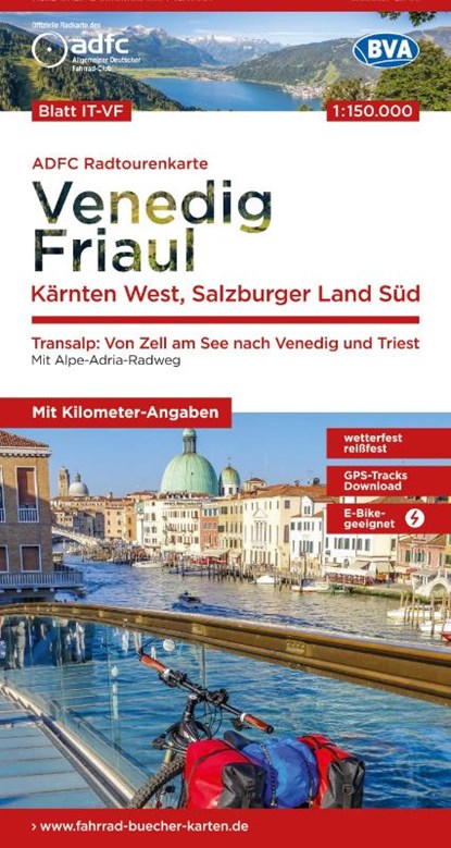 Venedig, Friaul, Kärnten West TRANSALP fietskaart, niet bekend - Overig - 9783969901588