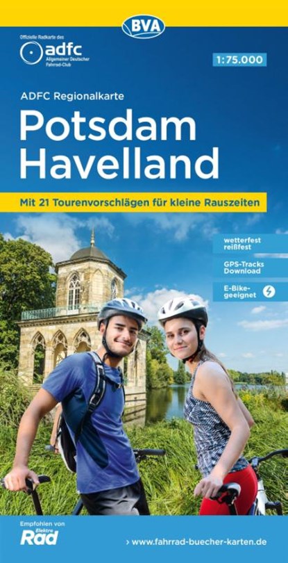 ADFC-Regionalkarte Potsdam Havelland, 1:75.000, mit Tagestourenvorschlägen, reiß- und wetterfest, E-Bike-geeignet, GPS-Tracks-Download, Allgemeiner Deutscher Fahrrad-Club e. V. (ADFC) ; BVA BikeMedia GmbH - Gebonden - 9783969901731