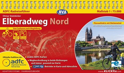 ADFC-Radreiseführer Elberadweg Nord 1:75.000 praktische Spiralbindung, reiß- und wetterfest, GPS-Tracks Download, Otmar Steinbicker - Gebonden - 9783969902028