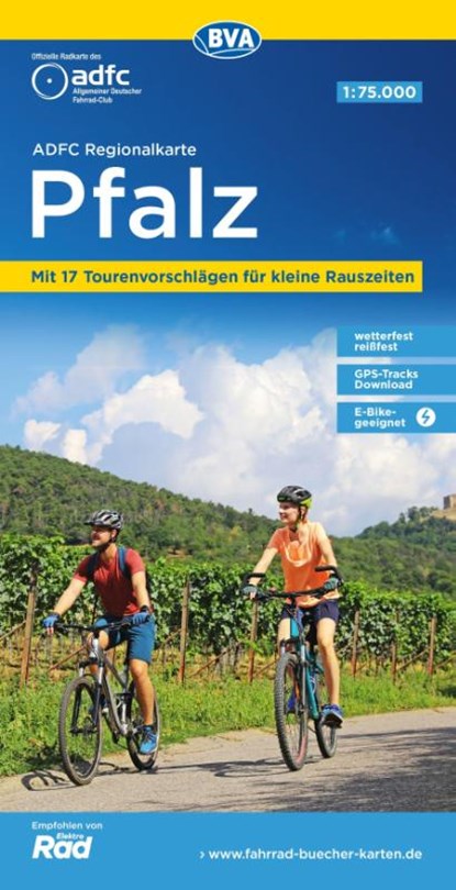 Pfalz cycling map, Allgemeiner Deutscher Fahrrad-Club e. V. (ADFC) ; BVA BikeMedia GmbH - Gebonden - 9783969902189