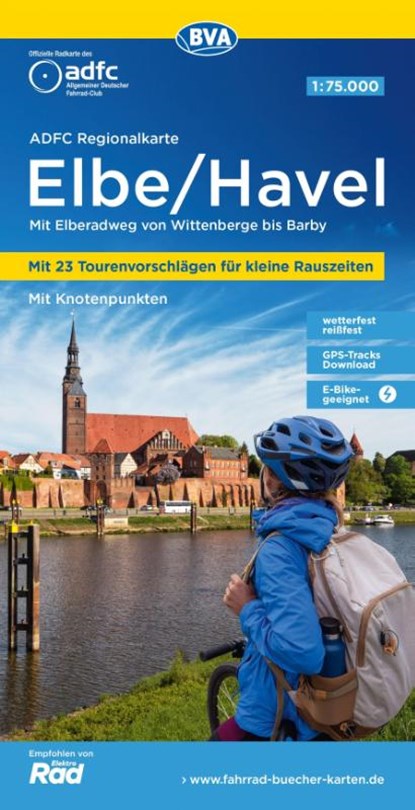 Elbe / Havel cycling map, Allgemeiner Deutscher Fahrrad-Club e. V. (ADFC) ; BVA BikeMedia GmbH - Gebonden - 9783969902202