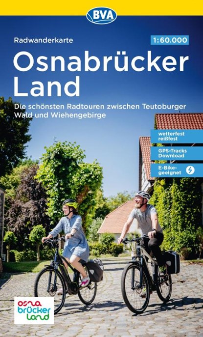 Radwanderkarte BVA Radwandern im Osnabrücker Land 1:60.000, reiß- und wetterfest, GPS-Tracks Download, BVA BikeMedia GmbH ; Osnabrück Tourismusverband Osnabrücker Land e. V. - Gebonden - 9783969902394