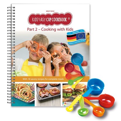 Kids Easy Cup Cookbook: Cooking with Kids (Part 2), Cooking box set incl. 5 colorful measuring cups, Birgit Wenz - Paperback - 9783982015132