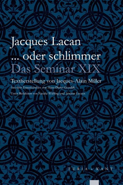 ... oder schlimmer, Jacques Lacan - Paperback - 9783985141289