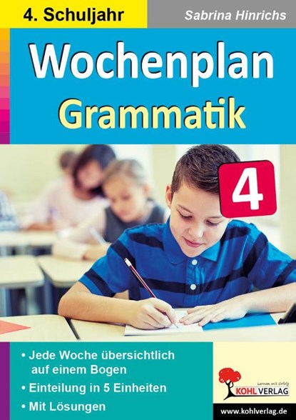Wochenplan Grammatik / Klasse 4, Autorenteam Kohl-Verlag - Paperback - 9783985580415