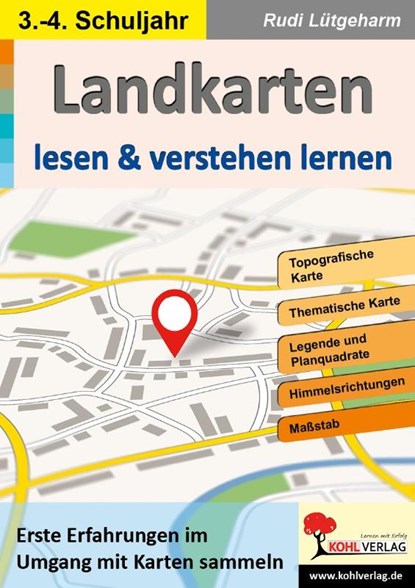 Landkarten lesen & verstehen lernen, Rudi Lütgeharm - Paperback - 9783985582976