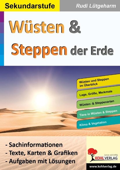 Wüsten & Steppen der Erde, Rudi Lütgeharm - Paperback - 9783985583362