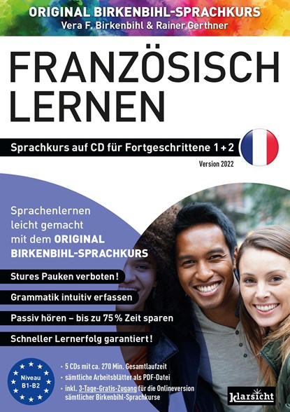 Französisch lernen für Fortgeschrittene 1+2 (ORIGINAL BIRKENBIHL), Vera F. Birkenbihl ;  Rainer Gerthner - AVM - 9783985840090