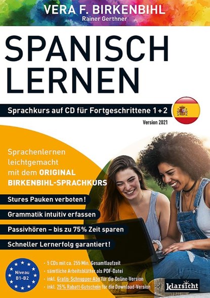 Spanisch lernen für Fortgeschrittene 1+2 (ORIGINAL BIRKENBIHL), Vera F. Birkenbihl ; Rainer Gerthner - AVM - 9783985840151
