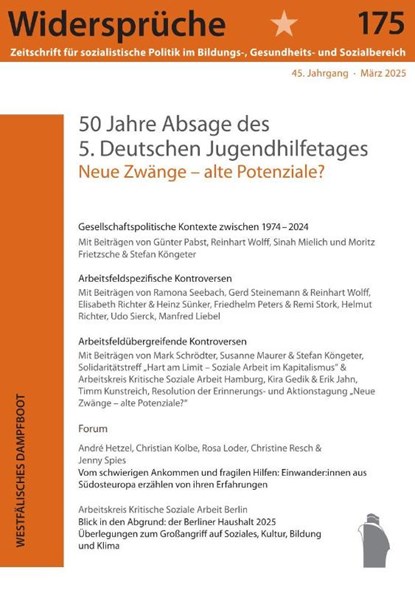 50 Jahre Absage des 5. Deutschen Kinder- und Jugendhilfetages, Widersprüche - Paperback - 9783986340155