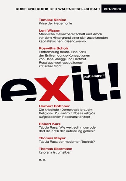 exit! Krise und Kritik der Warengesellschaft, Tomasz Konicz ; Leni Wissen ; Herbert Böttcher ; Roswitha Scholz - Paperback - 9783987370182