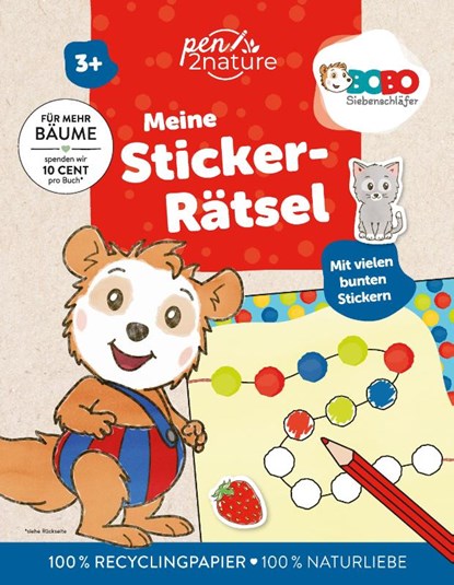 Bobo Siebenschläfer - Meine Sticker-Rätsel, Pen2nature - Paperback - 9783987641565