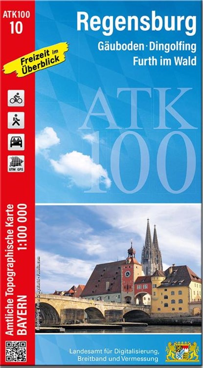 Regensburg (Amtliche Topographische Karte 1:100000), Breitband und Vermessung Landesamt für Digitalisierung - Gebonden - 9783987760105
