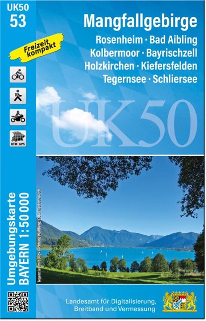 UK50-53 Mangfallgebirge, Breitband und Vermessung Landesamt für Digitalisierung - Gebonden - 9783987760679