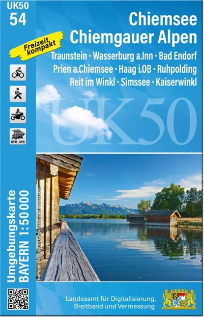 UK50-54 Chiemsee, Chiemgauer Alpen, Breitband und Vermessung Landesamt für Digitalisierung - Gebonden - 9783987760686