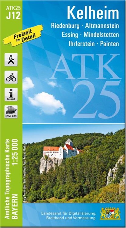 ATK25-J12 Kelheim (Amtliche Topographische Karte 1:25000), Breitband und Vermessung Landesamt für Digitalisierung - Gebonden - 9783987761195