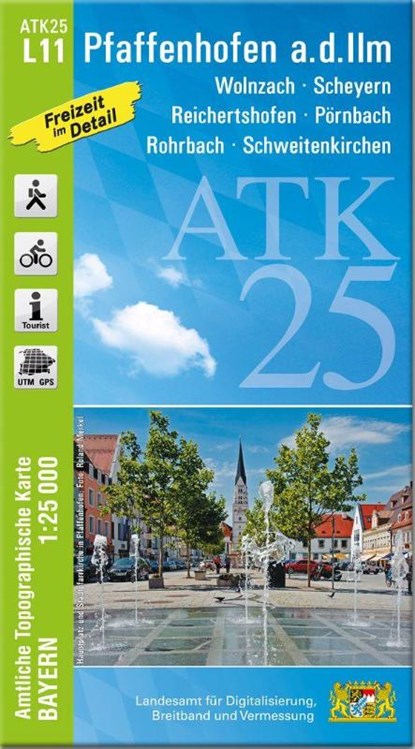ATK25-L11 Pfaffenhofen a.d.Ilm (Amtliche Topographische Karte 1:25000), Breitband und Vermessung Landesamt für Digitalisierung - Gebonden - 9783987761249