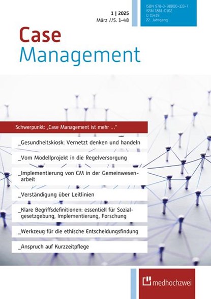 Case Management Ausgabe 1/2025, niet bekend - Gebonden - 9783988001337