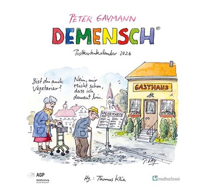 Demensch. Postkartenkalender 2026, Thomas Klie ; Peter Gaymann - Paperback - 9783988001665