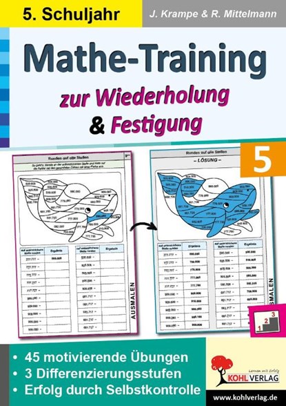 Mathe-Training zur Wiederholung und Festigung / Klasse 5, Jörg Krampe ; Rolf Mittelmann - Paperback - 9783988410597