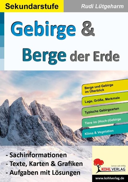 Gebirge & Berge der Erde, Rudi Lütgeharm - Paperback - 9783988410757