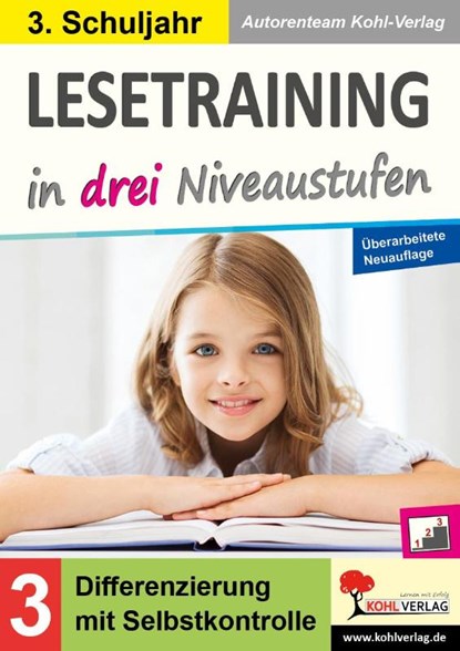 Lesetraining in drei Niveaustufen / Klasse 3, Autorenteam Kohl-Verlag - Paperback - 9783988410887