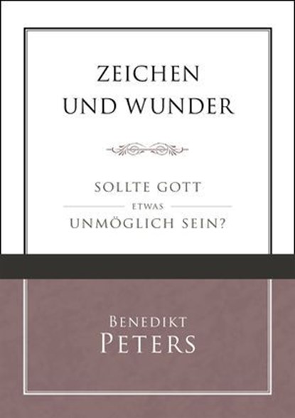 Zeichen und Wunder, Benedikt Peters ; Voice of Hope - Ebook - 9783989672291