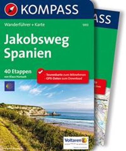 WF5913 Jakobsweg Spanien Kompass, HARNACH,  Klaus - Paperback - 9783990442272
