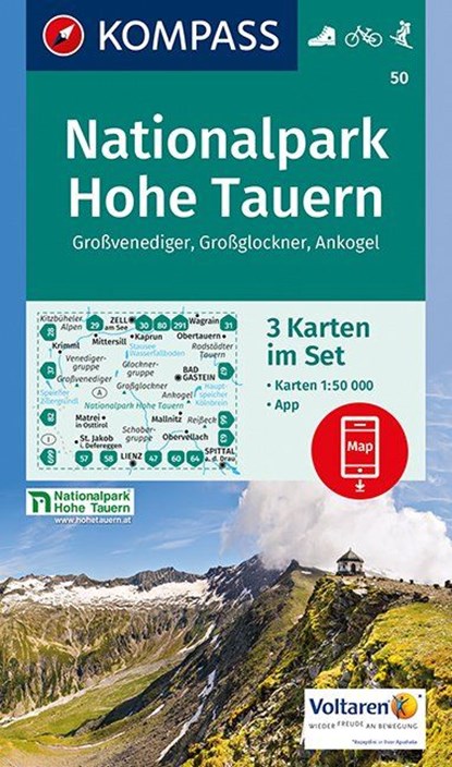 Kompass WK50 Nationalpark Hohe Tauern, Grossvenediger, niet bekend - Losbladig - 9783990442661