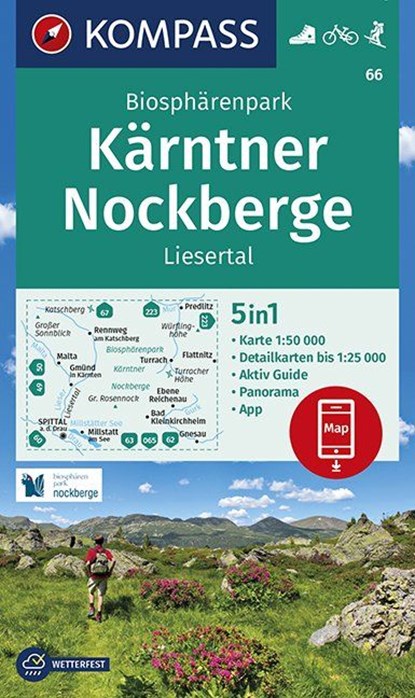 Biosphärenpark Kärntner Nockberge, Liesertal 1:50 000, niet bekend - Overig - 9783990447291