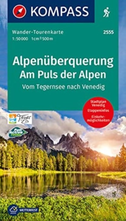Alpenuberquerung, Am Puls der Alpen, KOMPASS-Karten GmbH - Gebonden - 9783990448144