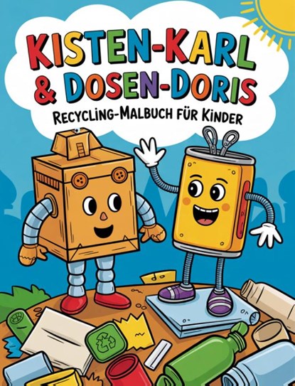 Kisten-Karl & Dosen-Doris: Recycling-Malbuch für Kinder, Nanja Holland - Paperback - 9783990513804