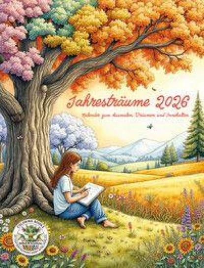 Jahresträume 2026 - Kalender zum Ausmalen, Träumen und Innehalten, Nanja Holland - Paperback - 9783990513996