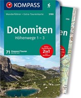 KOMPASS Wanderführer Dolomiten Höhenweg 1 bis 3, 71 Touren - Michael Will - 9783991211402
