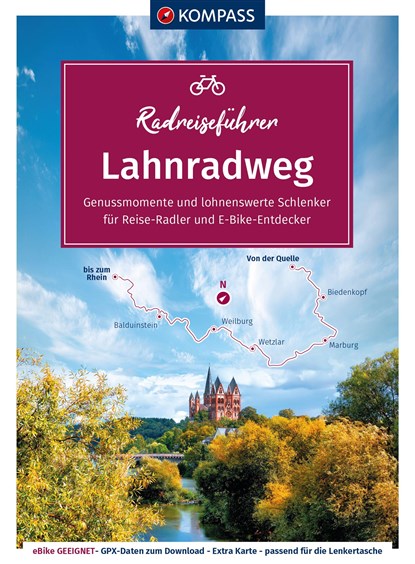 KOMPASS Radreiseführer Lahnradweg, KOMPASS-Karten GmbH - Paperback - 9783991213277